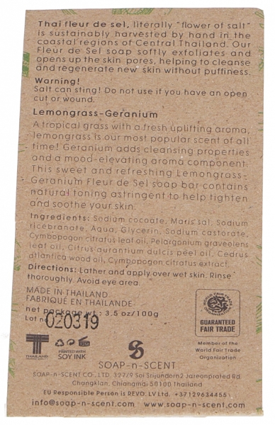 Seife Fleur-de-Sel- 100g-Stück-handegemacht-in-thailand-fair trade